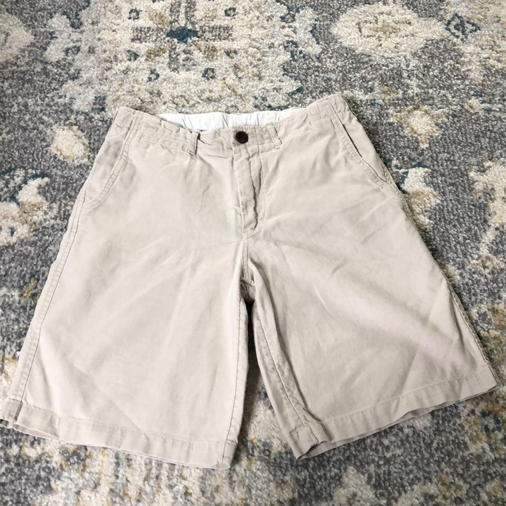 Gap Kids Boys Linen Beige Shorts Adjustable Waist